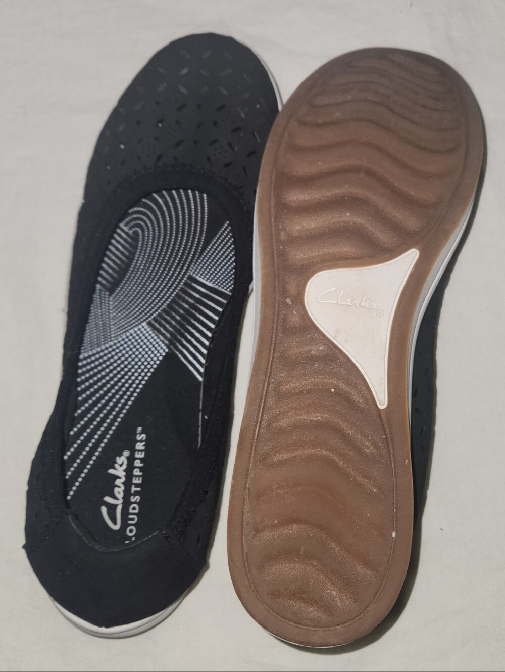 Clarks Women's Black Cloudsteppers Slip-On Comfort Shoes Size 8.5 - Picture 7 of 9
